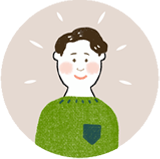 プサコキッチン人のイラスト